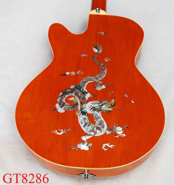 Hollow body dragon inlay